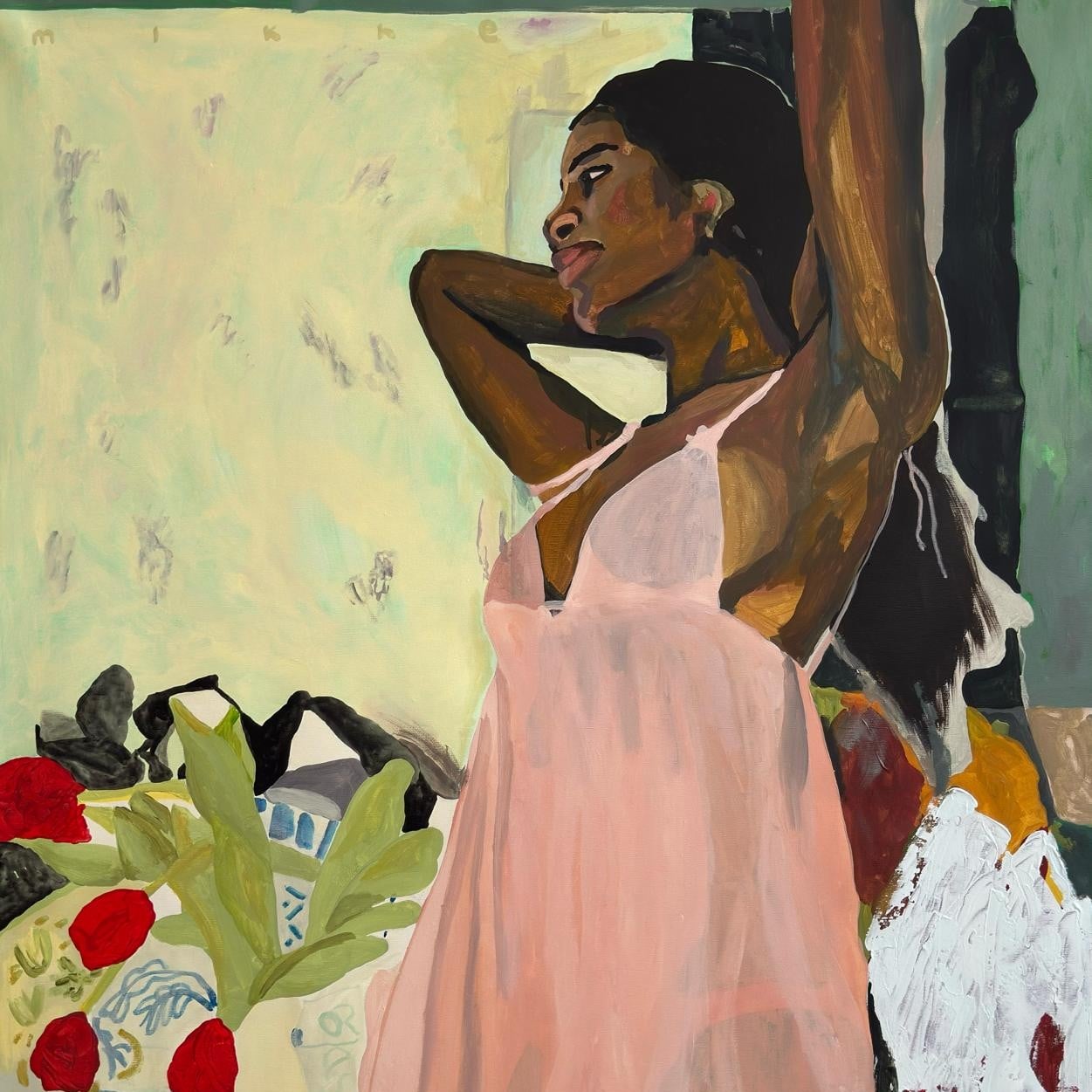 Pink Dress by Mikhel